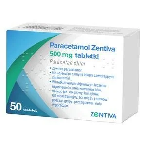 Paracetamol Zentiva 500 mg x 50 tabl - Przeziębienie i grypa Paracetamol Zentiva 500 mg x 50 tabl - Przeziębienie i grypa - miniaturka - grafika 1