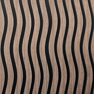 Lamele ścienne akustyczne na filcu S-Line Dąb Ciemny Fornir 2,1 x 30,5 cm – dł. 2,7 m - Panele ścienne i boazeria - miniaturka - grafika 1
