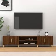 Szafki RTV - vidaXL Szafka pod TV, brązowy dąb, 180x31,5x40 cm - miniaturka - grafika 1