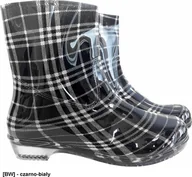 Obuwie robocze - R.E.I.S. BTDKCHECK - niskie kalosze - czarno-biały 38 - miniaturka - grafika 1