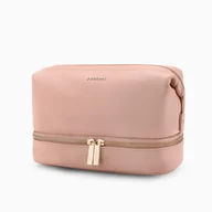 Kosmetyczki, organizery i kuferki - Kosmetyczka Damska Podróżna Duża Pojemna Zamek PUCCINI Różowa QML007-3C - miniaturka - grafika 1