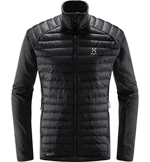 Kurtki męskie - Haglöfs Pikowana kurtka męska Mimic Hybrid Jacket Insulating, oddychająca, odporna na działanie wody czarny czarny (True Black) S 604809 - grafika 1