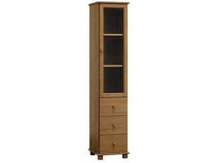 OUTLET - Witryna sosnowa nr7 dąb - Dom i wnętrze OUTLET - miniaturka - grafika 1