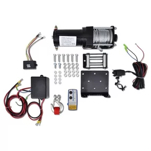 vidaXL Wciągarka elektryczna 12 V (1360 kg) sterowanie bezprzewodowe - Podnośniki - miniaturka - grafika 1
