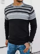 Swetry męskie - Sweter męski czarny Dstreet WX2042 - miniaturka - grafika 1