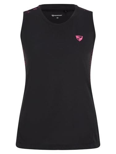 Ziener NARZISSA damska koszulka funkcyjna - rower outdoor|fitness sport - oddychająca, szybkoschnąca, bez rękawów, czarna, rozmiar 36