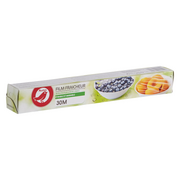 Folia, papier śniadaniowy, serwetki - Auchan - Folia spożywcza 30 m - miniaturka - grafika 1