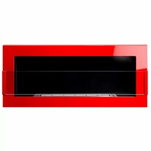 Biokominek 900x400mm Globmetal czerwony połysk z szybą kod: 001.08.013.01 - Biokominki - miniaturka - grafika 1