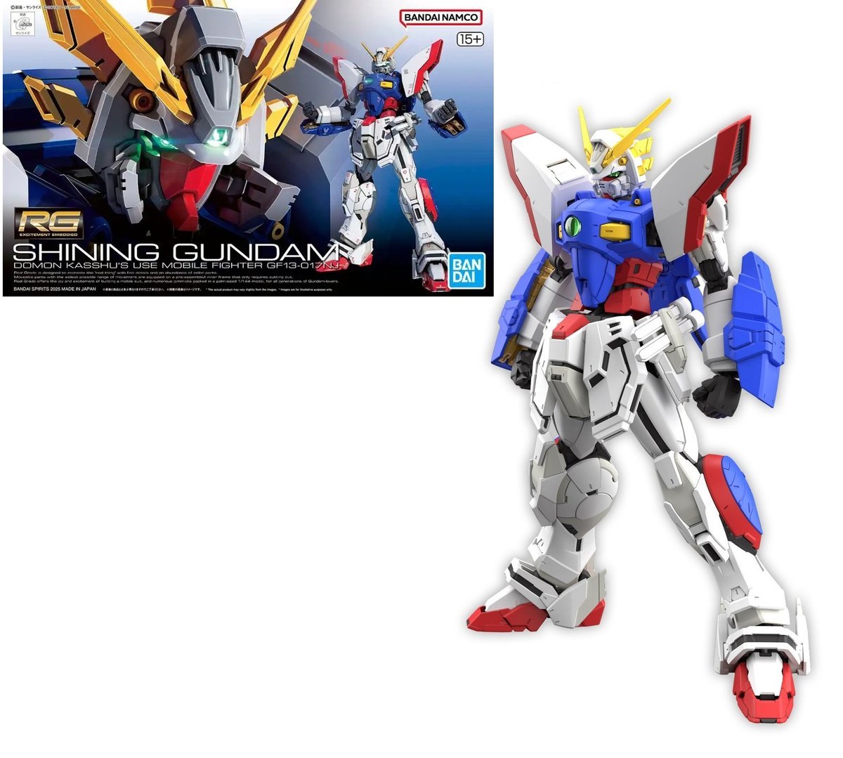 gundam - rg 1/44 shining gundam - model kit