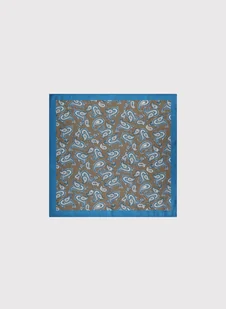 Brązowa poszetka męska paisley - Dodatki do ubrań - miniaturka - grafika 1