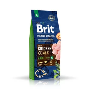 Brit Premium By Nature Adult Extra Large XL 15 kg - Sucha karma dla psów - miniaturka - grafika 3