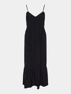 Sukienki - Pieces Sukienka letnia Sade 17146543 Czarny Wide Fit - miniaturka - grafika 1