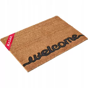 Wycieraczka pod drzwi „Welcome" 60 x 40 cm, brązowa - Wycieraczki - miniaturka - grafika 1