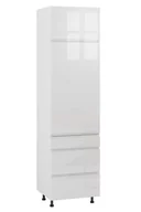 Meble kuchenne - Rimini Słupek Ds3-60-220 Hk-Xs_Blum Prawy Biały Połysk - miniaturka - grafika 1