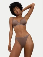 Majtki damskie - Triumph Stringi Smart Natural 10214484 Brązowy - miniaturka - grafika 1