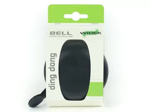 Dzwonek rowerowy WIDEK DING DONG UNI-COLORS czarny matowy 1szt. (NEW) - Dzwonki do roweru - miniaturka - grafika 1