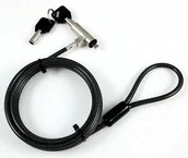 Kontrola dostępu - eSTUFF GLB220103 zapięcie do kabli Czarny 1,8 m - miniaturka - grafika 1