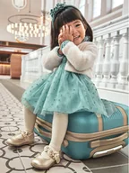 Sukienki i spódniczki dla dziewczynek - Mayoral Sukienka elegancka 2907 Zielony Regular Fit - miniaturka - grafika 1