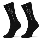 Skarpetki męskie - Skarpety długie EA7 Emporio Armani 246002 CC999 17020 Czarny - miniaturka - grafika 1