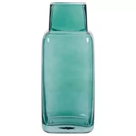 Wazony i flakony - Wazon na kwiaty szklany 26 cm zielony MERBAKA - miniaturka - grafika 1