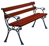 Ławki ogrodowe - Elior Ławka ogrodowa z podłokietnikiem 180cm K5-N95 - miniaturka - grafika 1