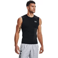 Koszulki męskie - Under Armour Under Armour Męska koszulka Heatgear Armour Compression czarny Black / / White (001) S 1361522-001-Small - miniaturka - grafika 1