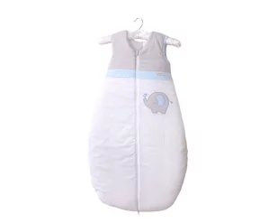 MAMO-TATO Śpiworek niemowlęcy do spania 62 - 80 "S" haftowany Słonik błękitny - Śpiworki dla dzieci - miniaturka - grafika 1