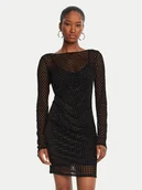 Sukienki - Patrizia Pepe Sukienka koktajlowa 8A1579 A638 Czarny Regular Fit - miniaturka - grafika 1