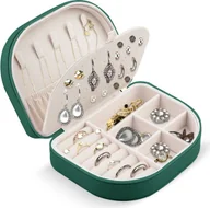 Pudełka i szkatułki - Szkatułka na biżuterię, Massido, 16x12x5 cm, zielona - miniaturka - grafika 1