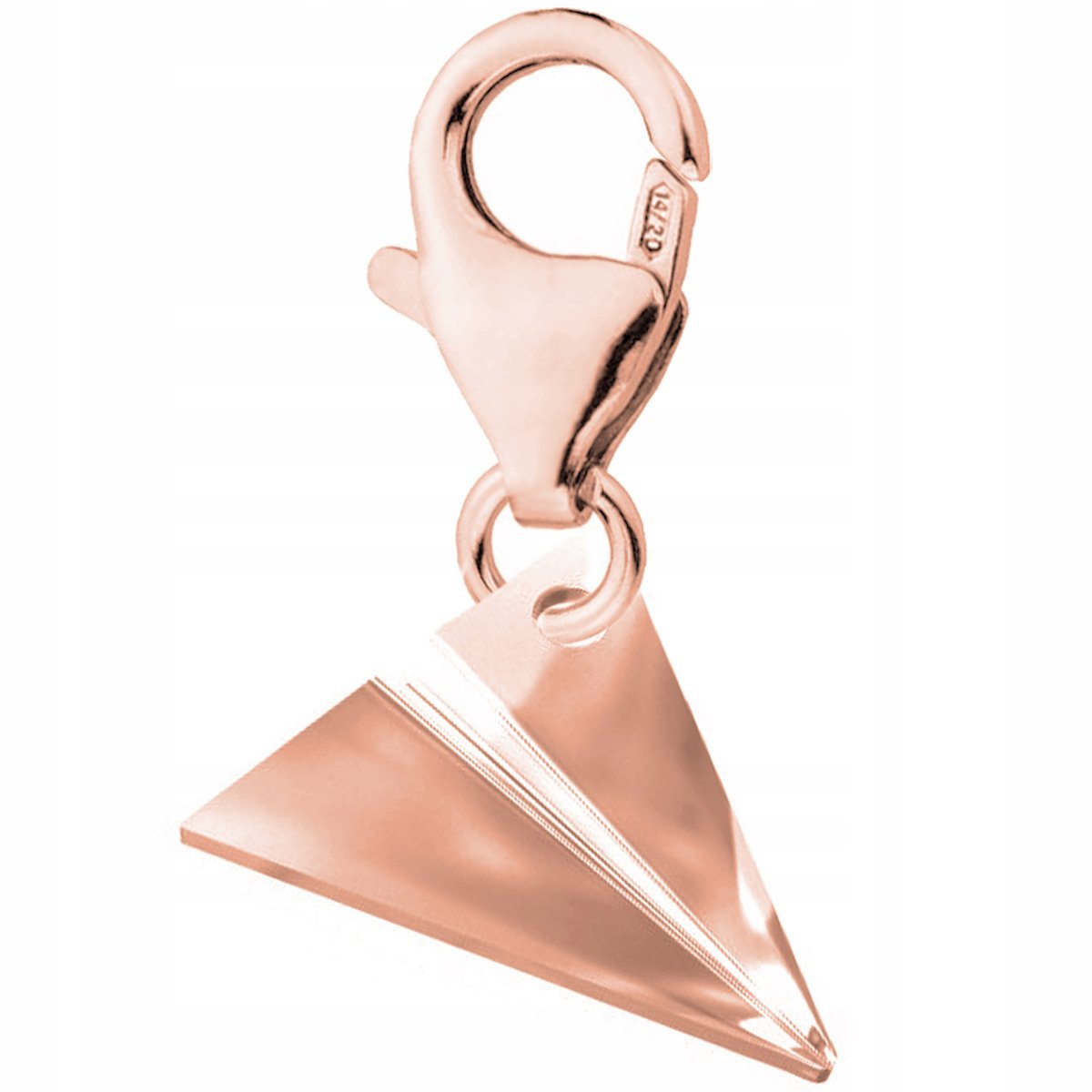 Zawieszka Pozłacana z Samolotem Papierowy Samolot Samolocik SREBRO 925