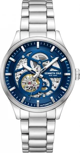 Zegarek Zegarek męski KENNETH COLE KCWGY0046401 granatowy klasyczny skeleton - Zegarki męskie - miniaturka - grafika 1