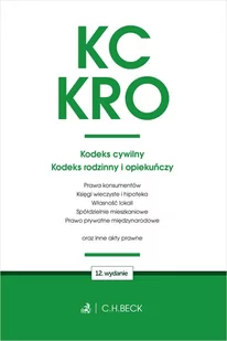 KC. KRO. Kodeks cywilny. Kodeks rodzinny i opiekuńczy oraz ustawy towarzyszące - Prawo - miniaturka - grafika 1