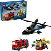 Klocki - LEGO 60462 City Zestaw z helikopterem, wozem strażackim i łodzią podwodną - miniaturka - grafika 1