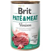 Mokra karma dla psów - Brit PATE & MEAT VENISON 400g 104-100866 - miniaturka - grafika 1