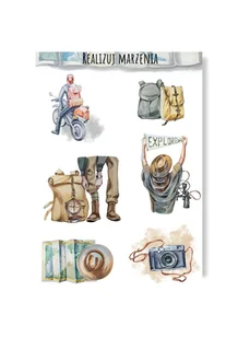 Naklejki dla podróżnika marzyciela prezent podróżowanie zwiedzanie podróże - Scrapbooking Naklejki dla podróżnika marzyciela prezent podróżowanie zwiedzanie podróże - Scrapbooking - miniaturka - grafika 1