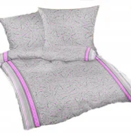 Pościel - pościel z flaneli 200x220 + 2x poszewka F 130 szaruś - miniaturka - grafika 1