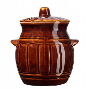 Beczka kamionkowa Helios 1.2L, z pokrywką - Pojemniki kuchenne Beczka kamionkowa Helios 1.2L, z pokrywką - Pojemniki kuchenne - miniaturka - grafika 1