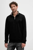 Bluzy męskie - BOSS bluza męska kolor czarny gładka 50543887 - miniaturka - grafika 1