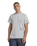 Koszulki męskie - G-STAR RAW Męski t-shirt z wieloma grafikami luźny R, Szary (magnez C336-1328), XL - miniaturka - grafika 1