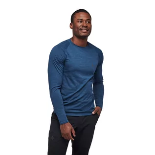 Koszulki sportowe męskie - Męska koszulka z długim rękawem Black Diamond Lightwire Long Sleeve Tech Tee indigo - S - grafika 1