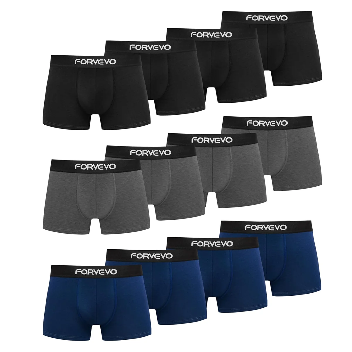 Bokserki slipy męskie 3 kolory FORVEVO BRIEFS MULTICOLOR XL-12 sztuk