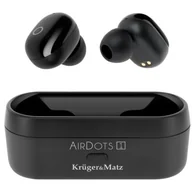 Słuchawki - Kruger&Matz Air Dots 1 Czarne - miniaturka - grafika 1