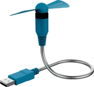 Gadżety USB - Wentylator USB Realpower RealPower USB mini Fan blau USB-Ventilator flexibel - miniaturka - grafika 1
