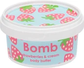 Pozostałe kosmetyki - Bomb Cosmetics Bomb Cosmetics - Strawberries &amp; Cream - Body Butter - Masło do ciała z 30% Shea - TRUSKAWKI ZE ŚMIETANĄ BCSCBB - miniaturka - grafika 1