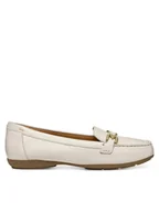 Mokasyny damskie - Geox Mokasyny D Annytah Moc D84BMA 00046 C1122 Beżowy - miniaturka - grafika 1