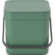Kosze na śmieci - Brabantia Nowości Kosz kuchenny na odpadki 6l Sort&amp;Go zielony 129841 129841 - miniaturka - grafika 1