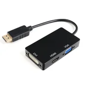 Kable komputerowe i do monitorów - Multiport DisplayPort na HDMI DVI VGA SPD-M01 - miniaturka - grafika 1