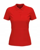 Koszulki i topy damskie - Koszulka damska polo T-shirt bawełniany Polówka Stedman ST9160 Red XL - miniaturka - grafika 1