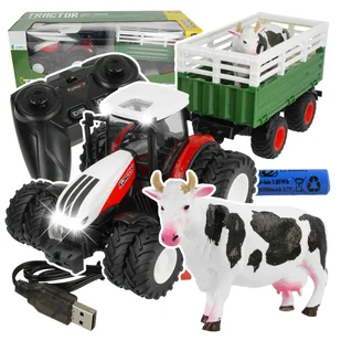 Zdalnie Sterowany Traktor Rolniczy z Przyczepą dla Dzieci, Zabawka Z1022 - Zabawki zdalnie sterowane - miniaturka - grafika 1