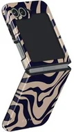 Etui i futerały do telefonów - Burga Etui Vigilant Tough do Galaxy Z Flip6, beżowo-granatowe - miniaturka - grafika 1